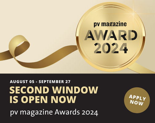 pv magazine awards 2024 second window