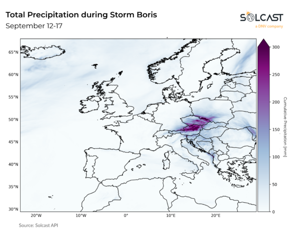 Storm Boris brings record rainfall and early snowfall across Europe