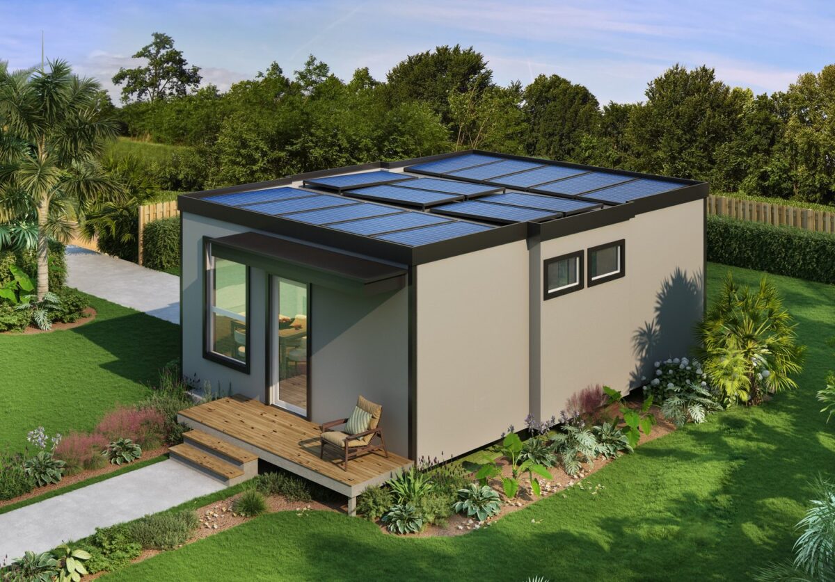 Solar-powered, off-grid accessory dwelling unit