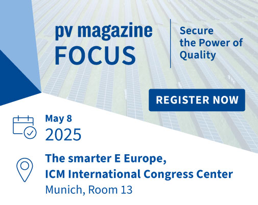 pv magazine Focus 2025 event