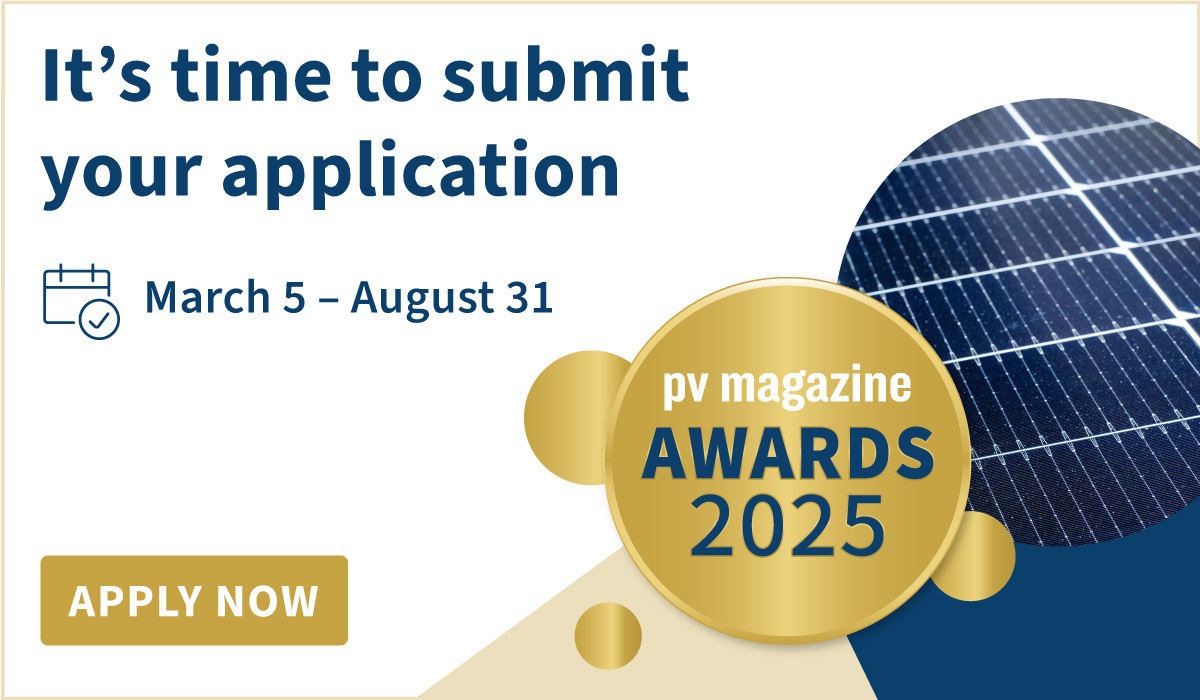 pv magazine Awards 2025: Entries now open